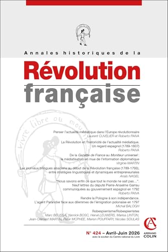 Annales historiques de la R�volution fran�aise N�424 2/2026