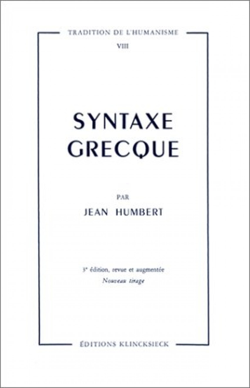 Syntaxe Grecque