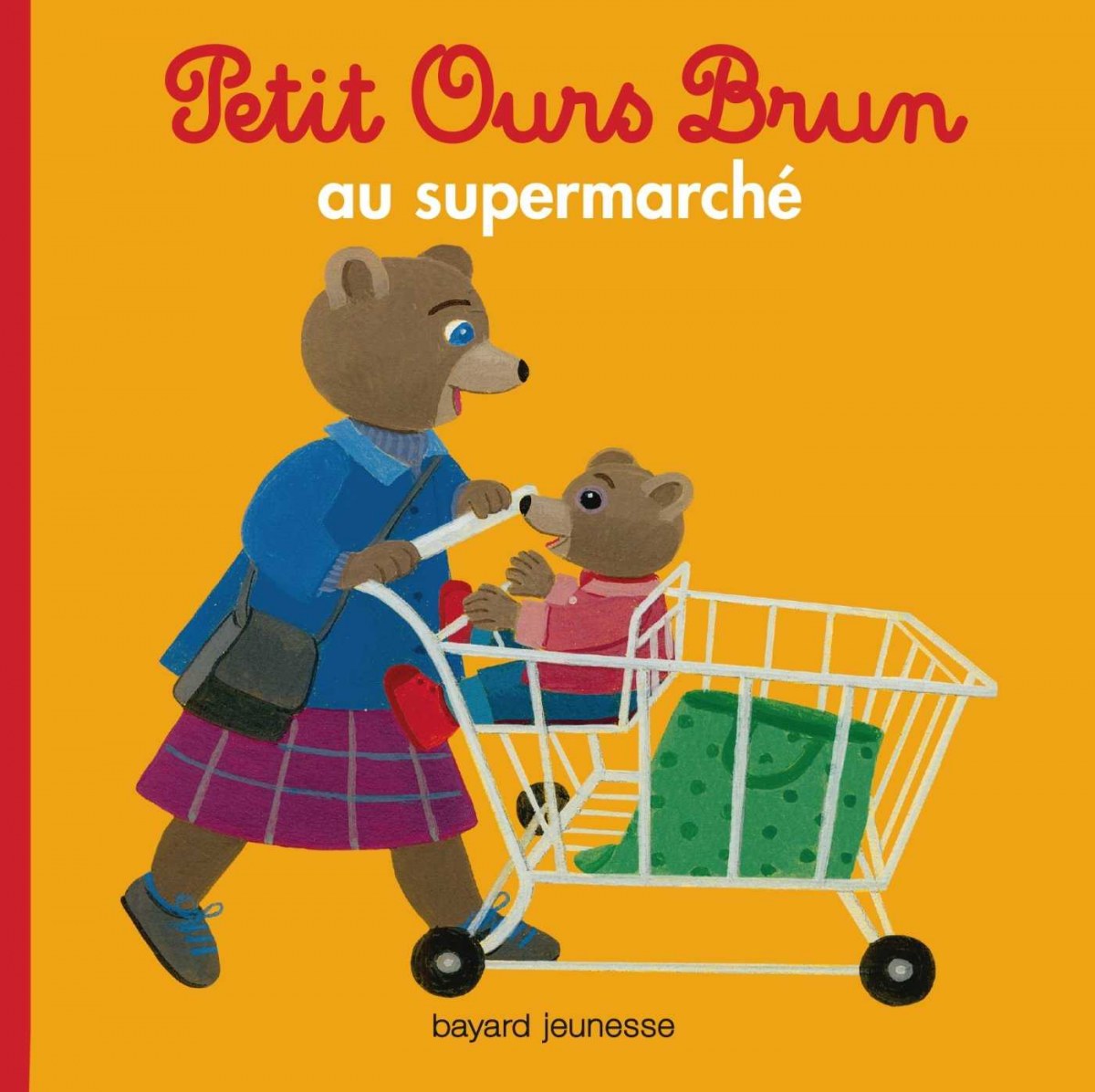 Petit ours brun au supermarche