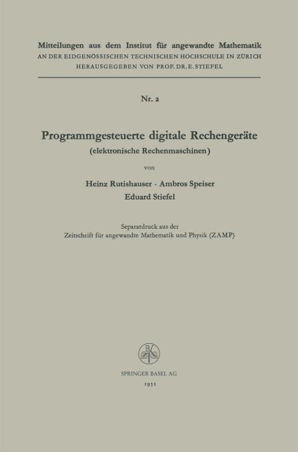 Programmgesteuerte digitale Rechenger�te (elektronische Rechenmaschinen)