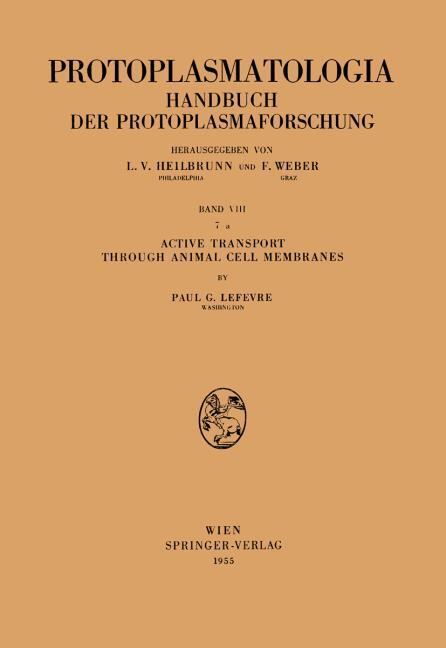 ACTIVE TRANSPORT THROUGH ANIMAL CELL MEMBRANES