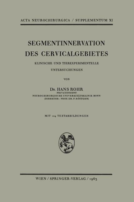 SEGMENTINNERVATION DES CERVICALGEBIETES