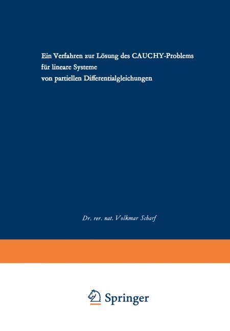 Ein Verfahren zur L�sung des CAUCHY-Problems f�r lineare Systeme von partiellen Differentialgleichungen