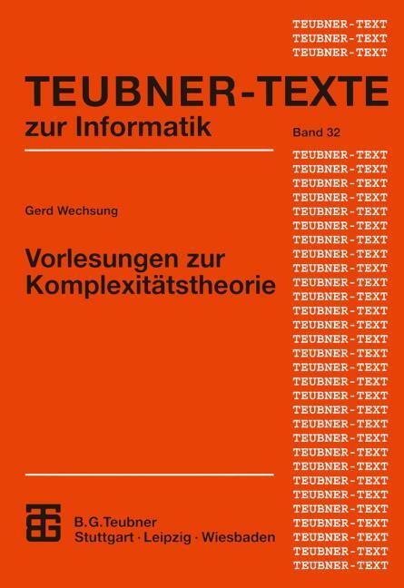 Vorlesungen zur Komplexit�tstheorie