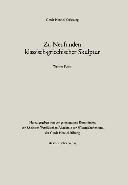Zu Neufunden klassisch-griechischer Skulptur
