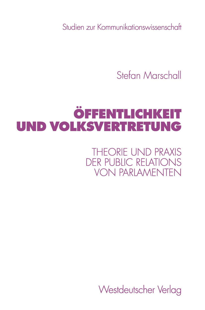 �ffentlichkeit und Volksvertretung