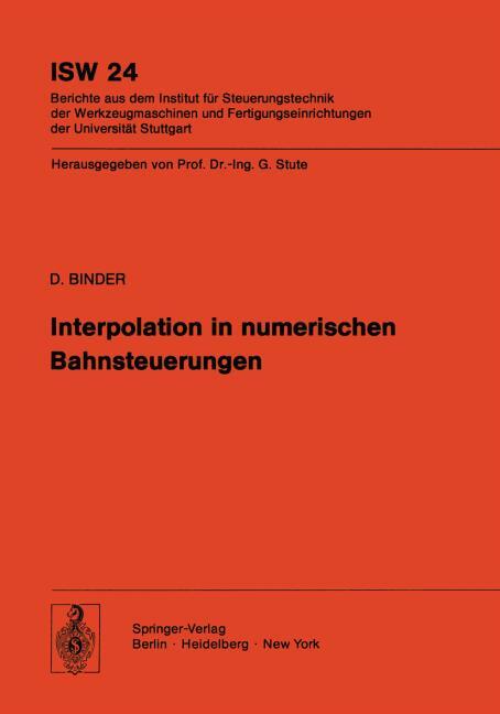 INTERPOLATION IN NUMERISCHEN BAHNSTEUERUNGEN