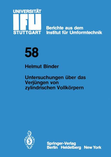 UNTERSUCHUNGEN UBER DAS VERJUNGEN VON ZYLINDRISCHEN VOLLKORP
