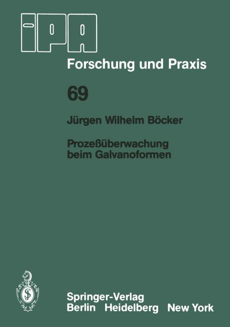 PROZE�UBERWACHUNG BEIM GALVANOFORMEN