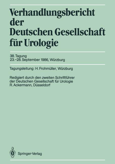 38. TAGUNG, 23.� 28. SEPTEMBER 1986, W�RZBURG