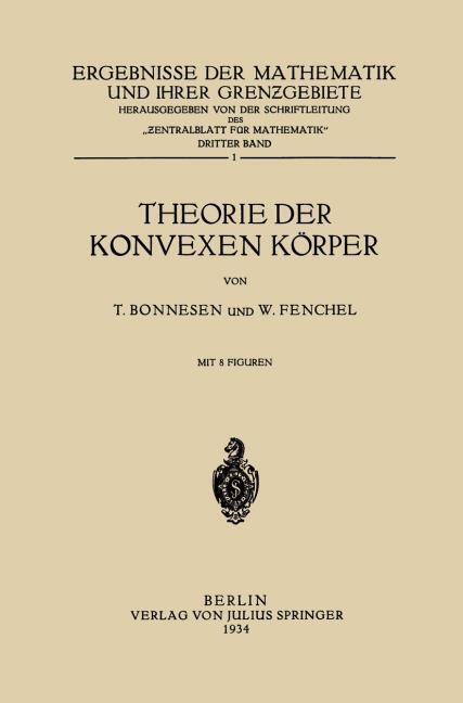 Theorie der Konvexen K�rper