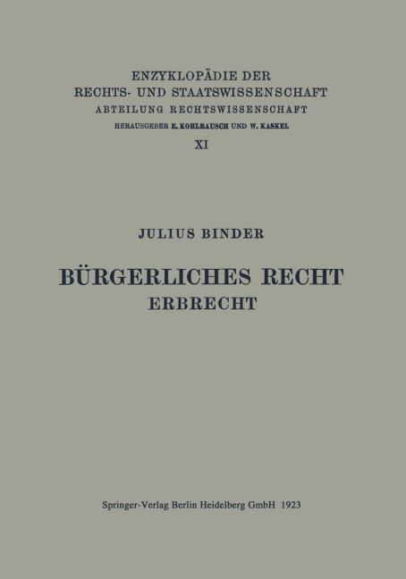 B�rgerliches Recht Erbrecht