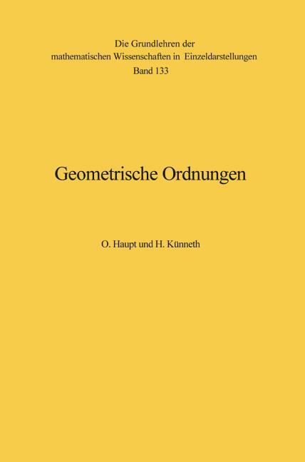 GEOMETRISCHE ORDNUNGEN