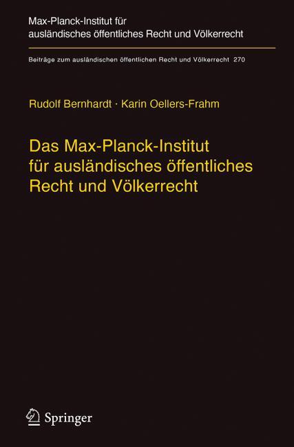 Das Max-Planck-Institut f�r ausl�ndisches �ffentliches Recht und V�lkerrecht