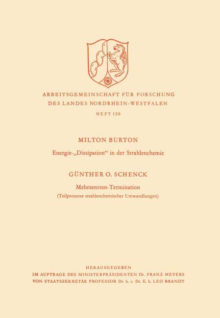 Energie-?Dissipation? in der Strahlenchemie. Mehrzentren-Termination