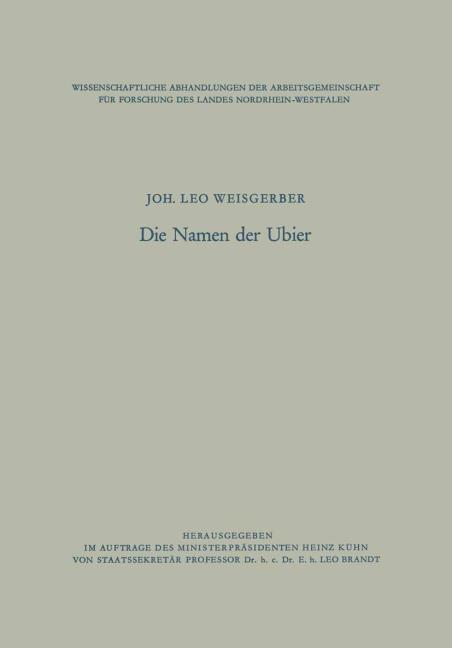 Die Namen der Ubier