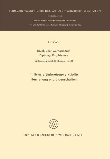 Infiltrierte Sintereisenwerkstoffe