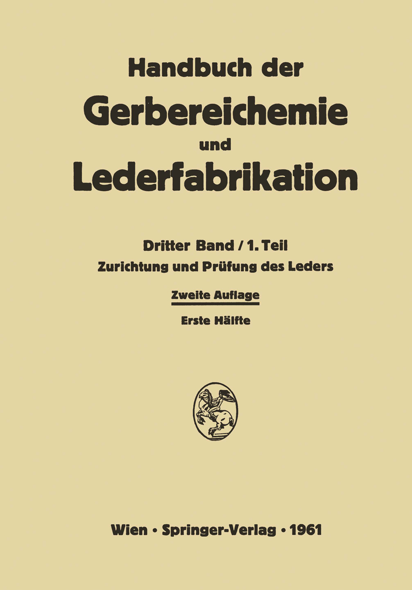 ZURICHTUNG UND PR�FUNG DES LEDERS