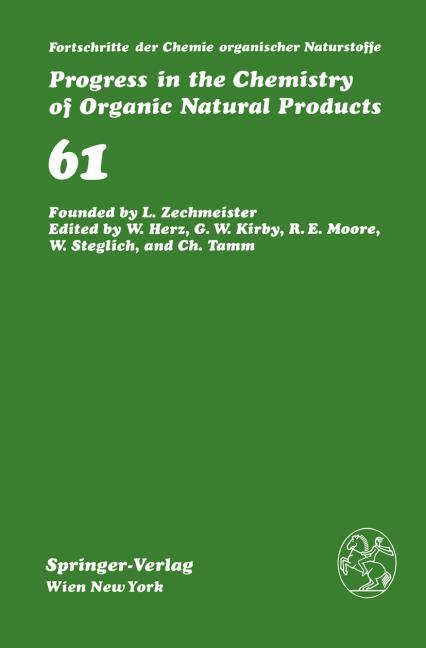 FORTSCHRITTE DER CHEMIE ORGANISCHER NATURSTOFFE / PROGRESS IN THE CHEMISTRY OF O