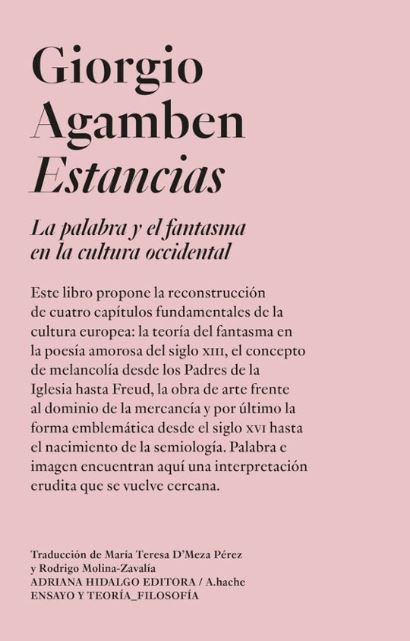 Estancias:la palabra y el fantasma en la cultura occidental