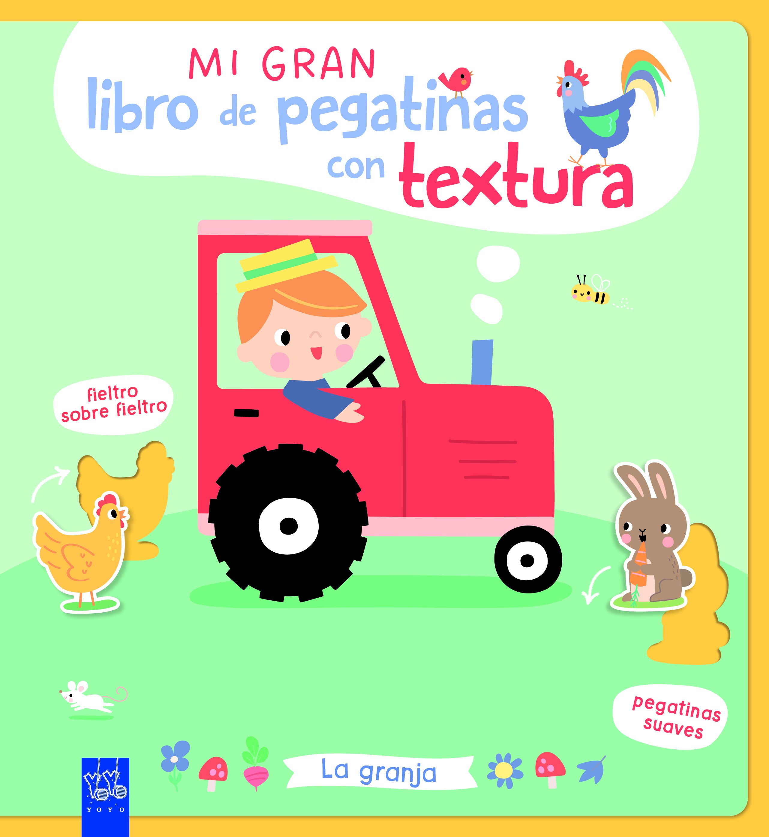 mi gran libro de pegatinas con textura la granja