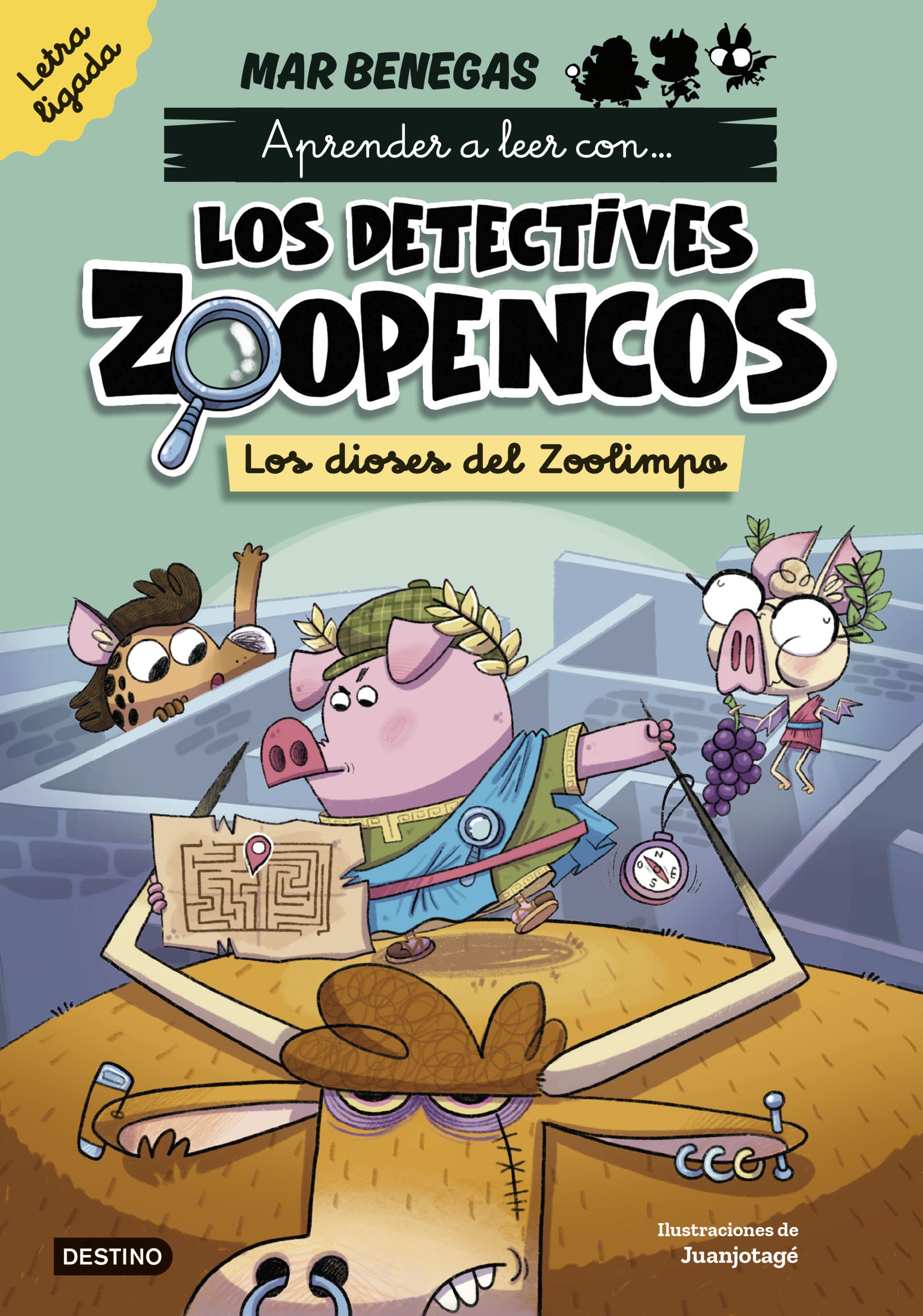 Aprende a leer con... Los Detectives Zoopencos Letra ligada 2. Los dioses del Zo