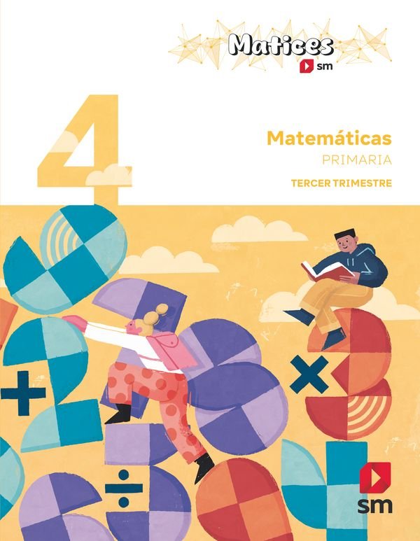 Matem�ticas. 4 Primaria. Trimestres. Matices