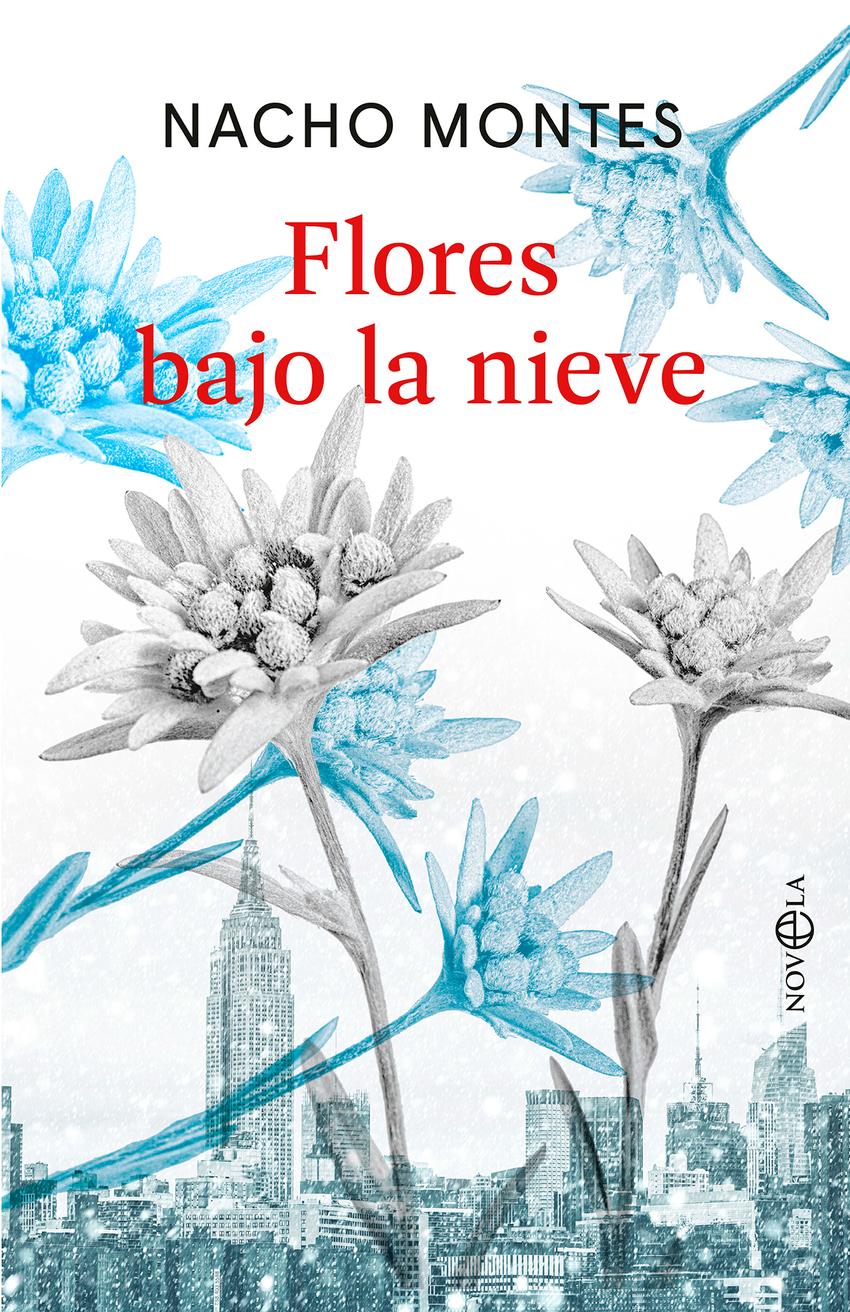 flores bajo la nieve