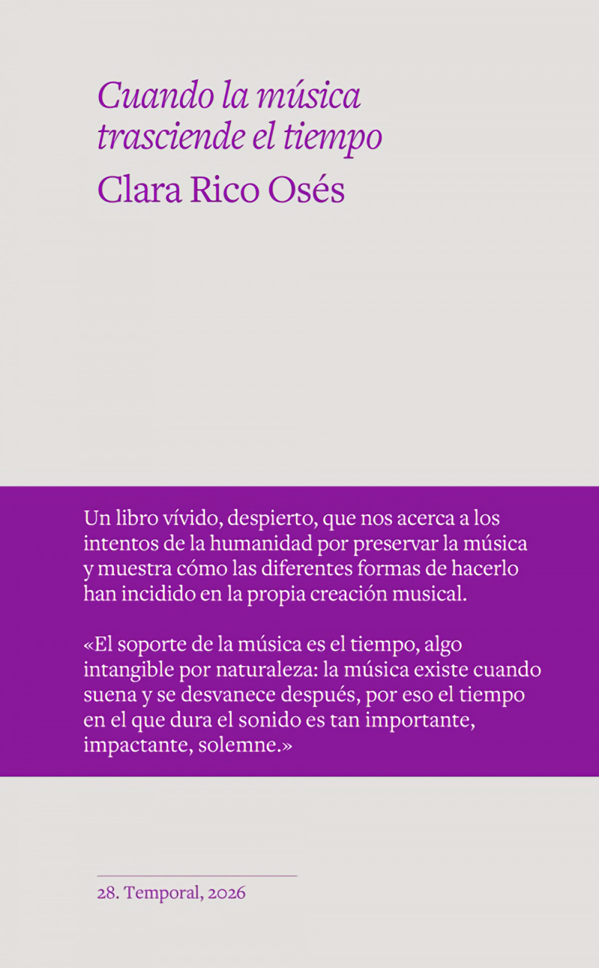 Cuando la m�sica trasciende el tiempo