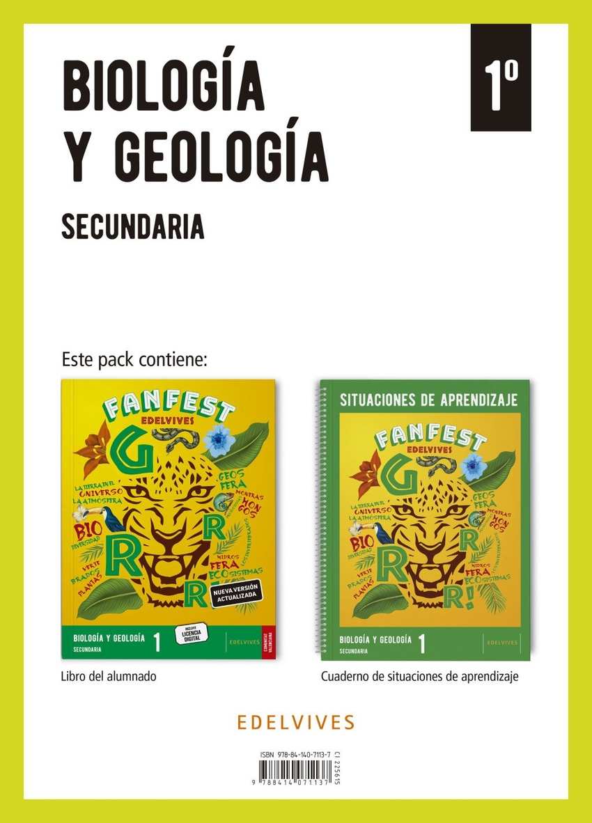 Proyecto: FanFest - Biolog�a y Geolog�a 1 Secundaria. Libro del alumnado + Cuaderno [Valencia]