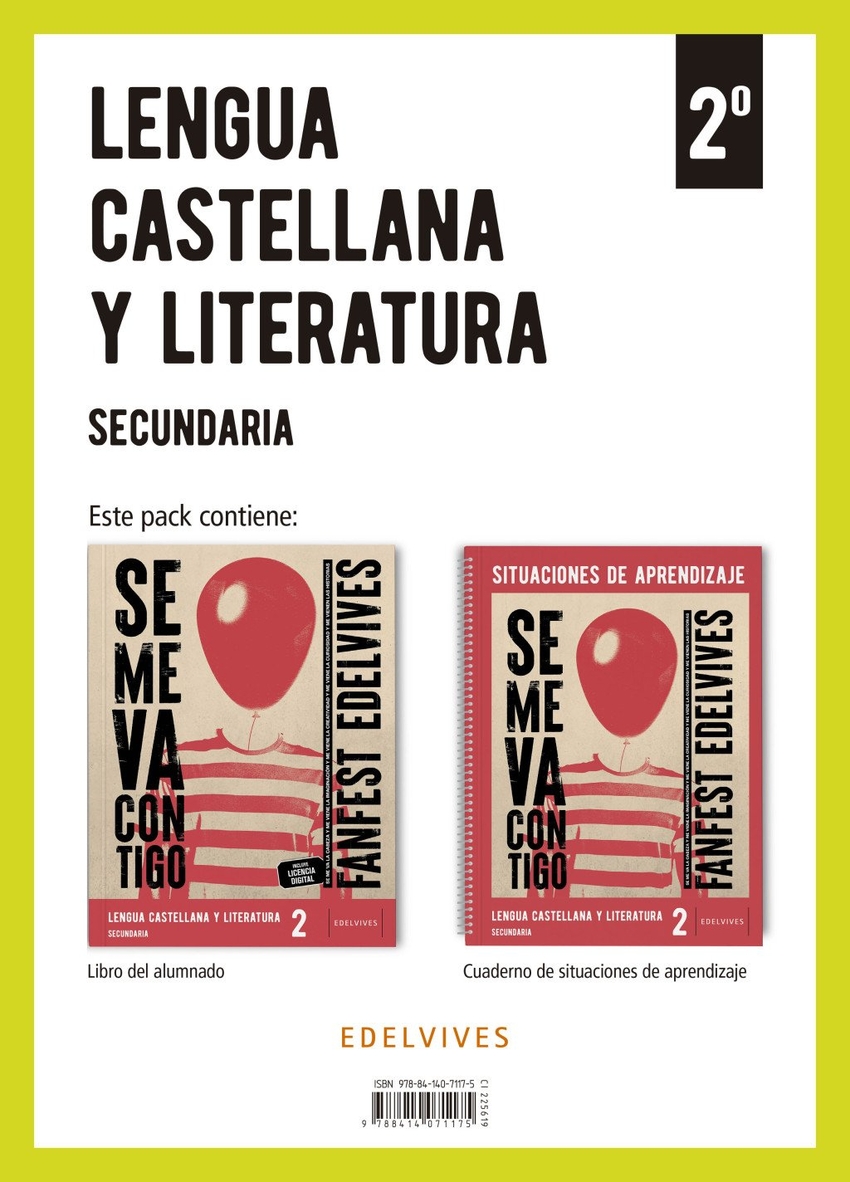 Proyecto: FanFest - Lengua Castellana y Literatura 2 Secundaria. Libro del alumnado + Cuaderno