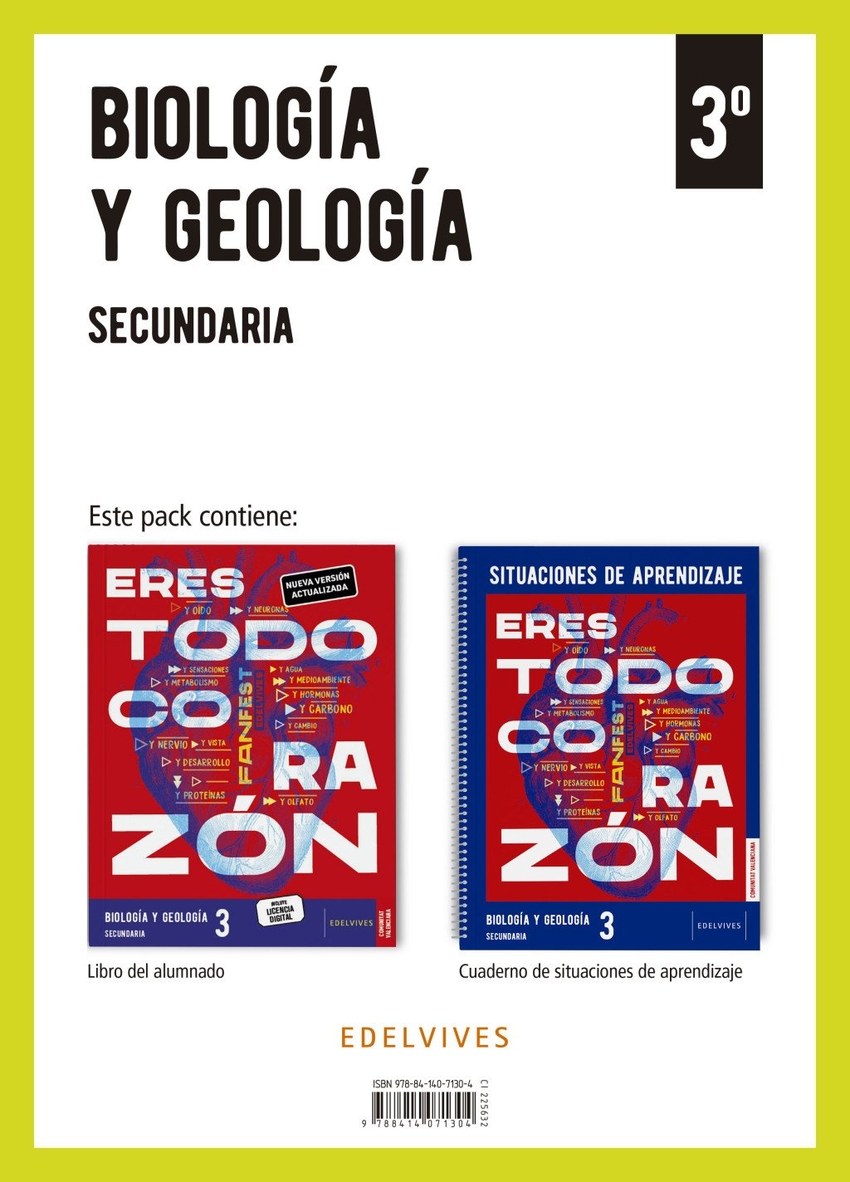 Proyecto: FanFest. Biolog�a y Geolog�a 3 Secundaria [Valencia]. Libro del alumnado + Cuaderno