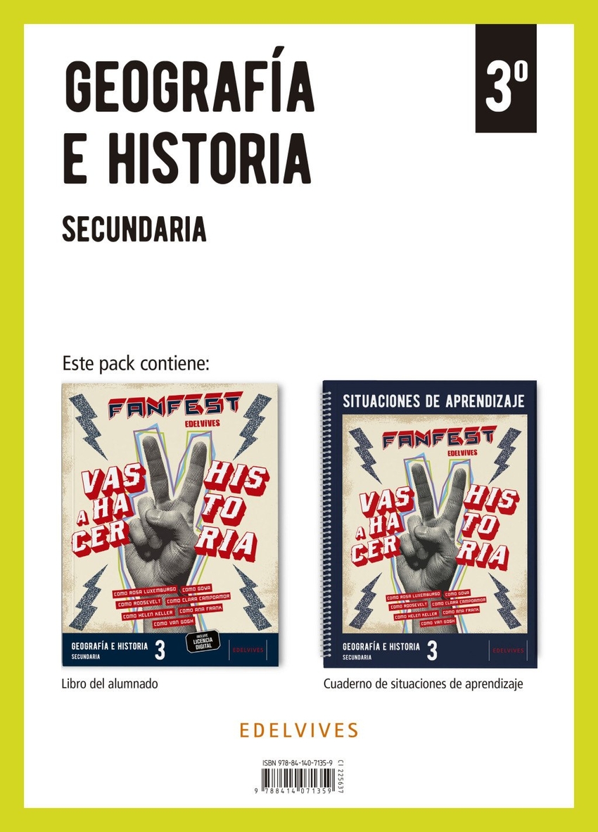 Proyecto: Fanfest. Geograf�a e Historia 3 Secundaria. Libro del alumnado + Cuaderno
