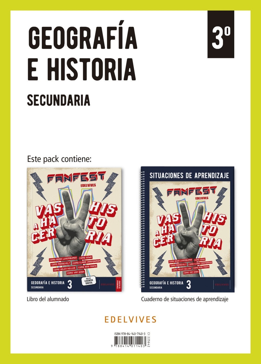 Proyecto: Fanfest. Geograf�a e Historia 3 Secundaria [Madrid]. Libro del alumnado + Cuaderno