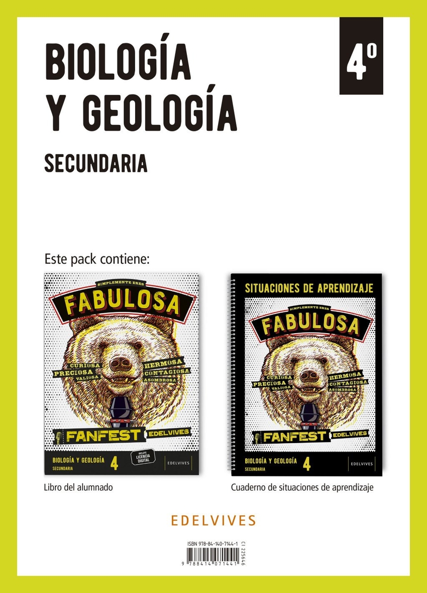 Proyecto: FanFest. Biolog�a y Geolog�a 4 Secundaria. Libro del alumnado + Cuaderno