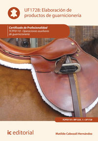 Elaboraci�n de productos de guarnicioner�a. tcpf0110 - operaciones auxiliares de guarnicioner�a