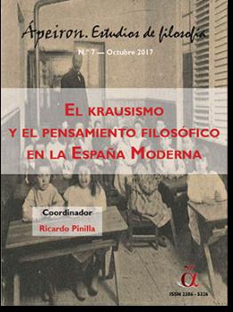 El krausismo y el pensamiento filos�fico en la Espa�a Moderna