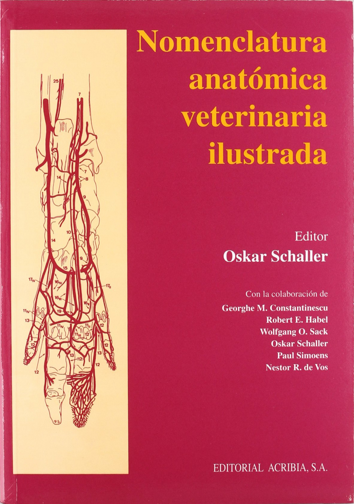 NOMENCLATURA ANATÓMICA VETERINARIA ILUSTRADA - Schaller, O.