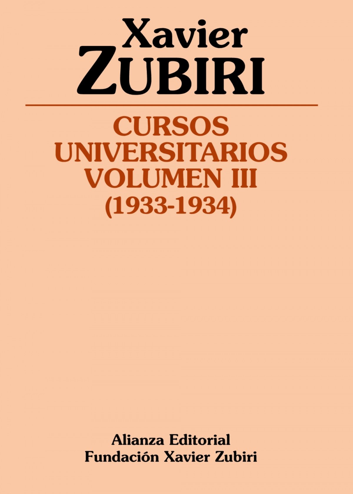 Cursos universitarios vol.3 - Zubiri, Xavier