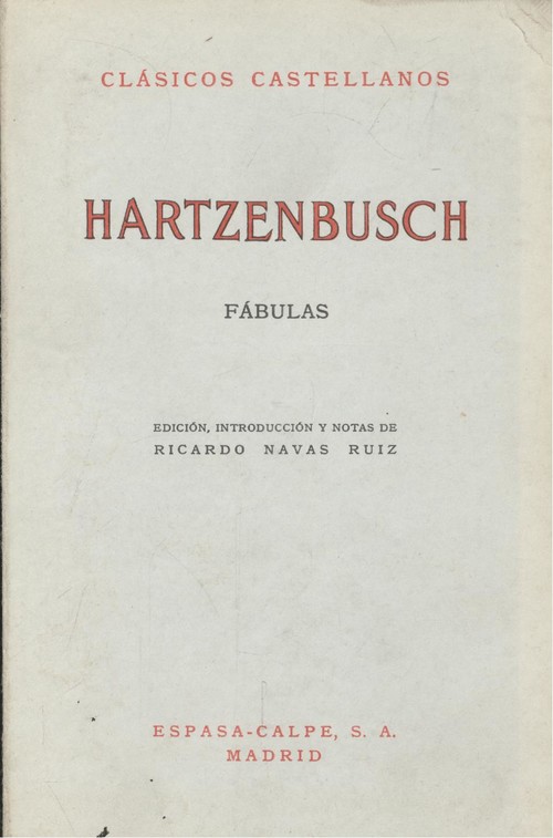 Fabulas - Hartzenbusch, Juan Eugenio