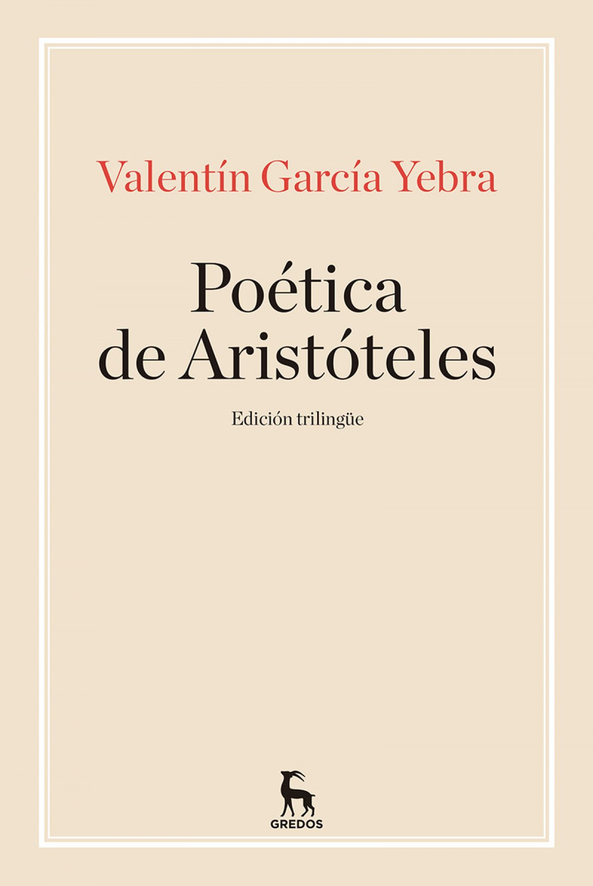 POÈTICA DE ARISTÓTELES - García Yebra, Valentín