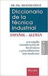 DICCIONARIO DE LA TECNICA INDUSTRIAL ESP-ALEM TOMO II