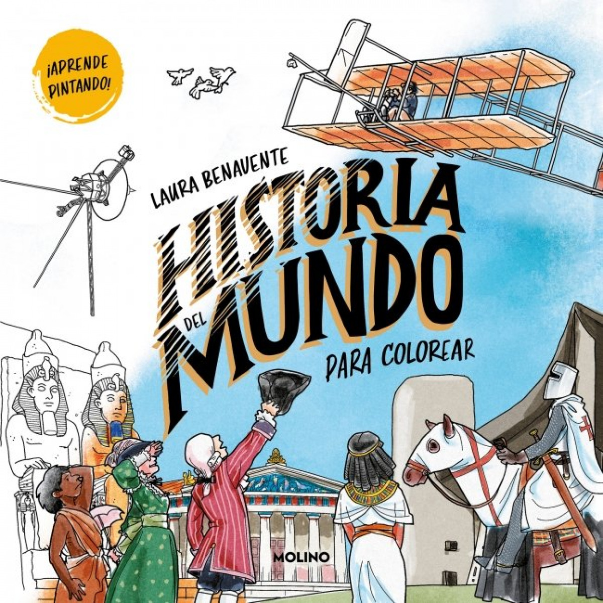 historia del mundo para colorear