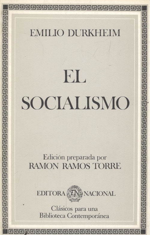 El socialismo - Durkheim, Emile