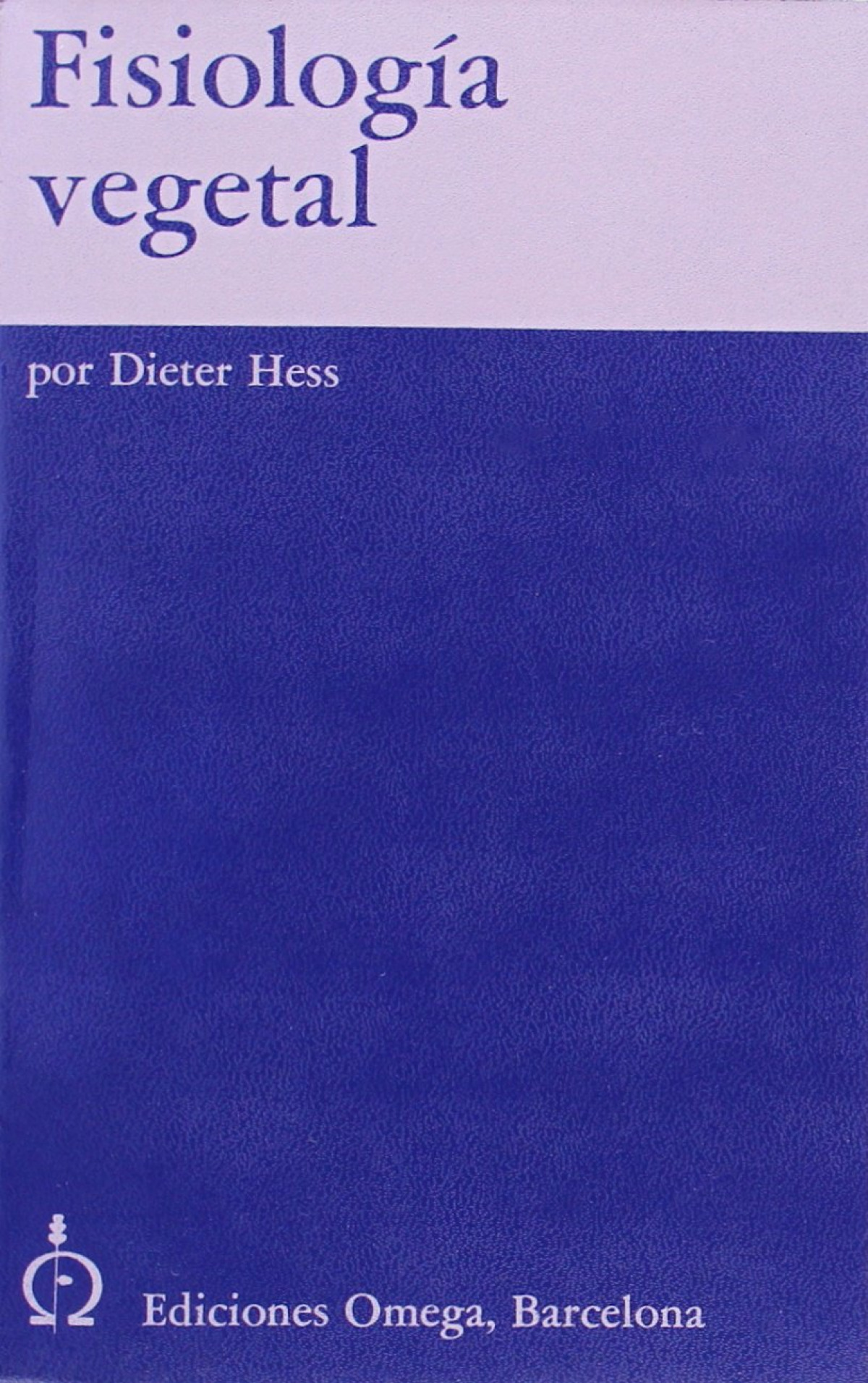 Fisiologia vegetal - Hess, Dieter
