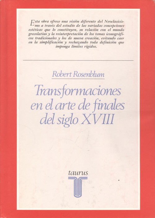 TRANSFORMACIONES EN EL ARTE DE FINALES DEL SIGLO XVIII