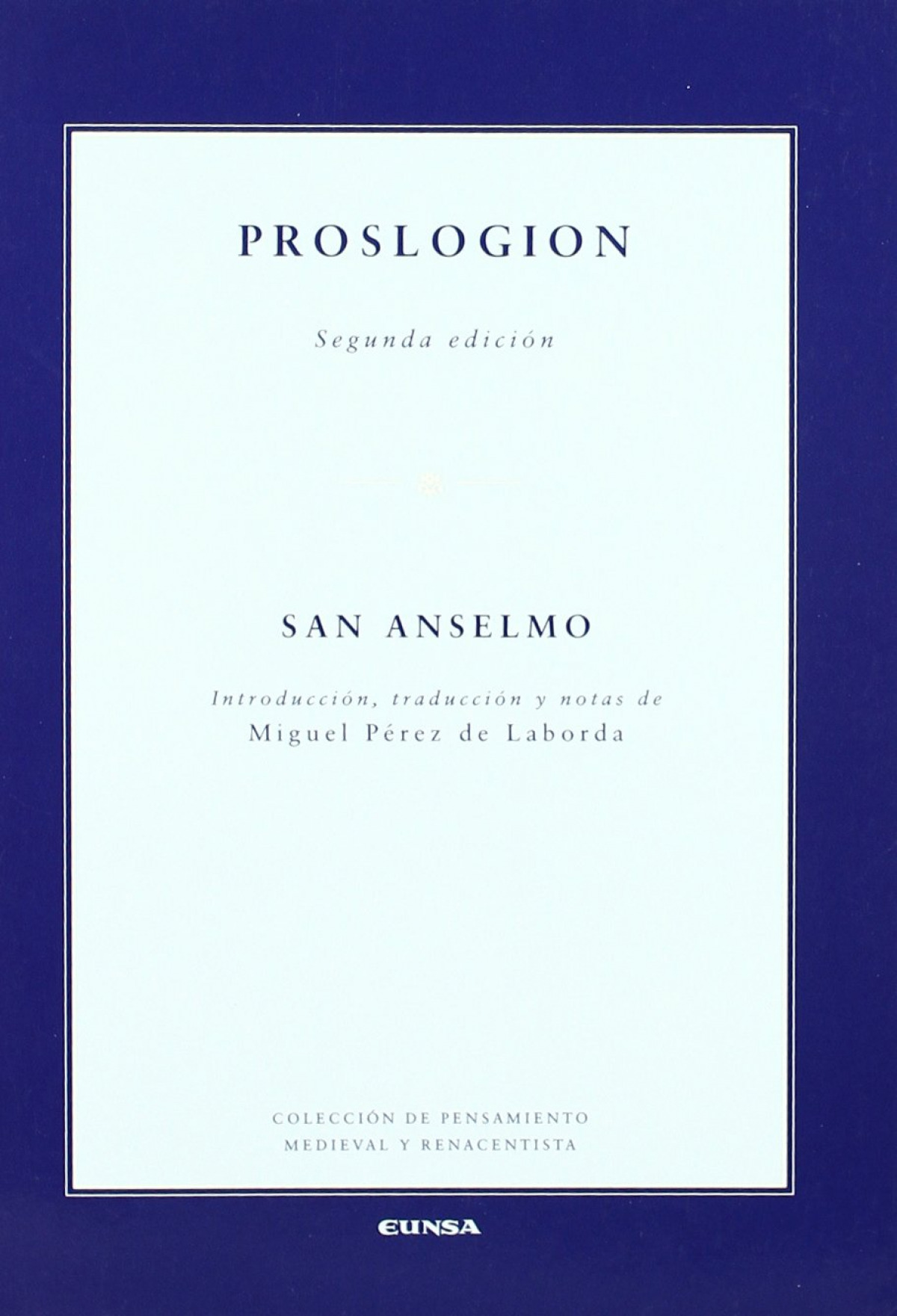 Proslogion - San Anselmo