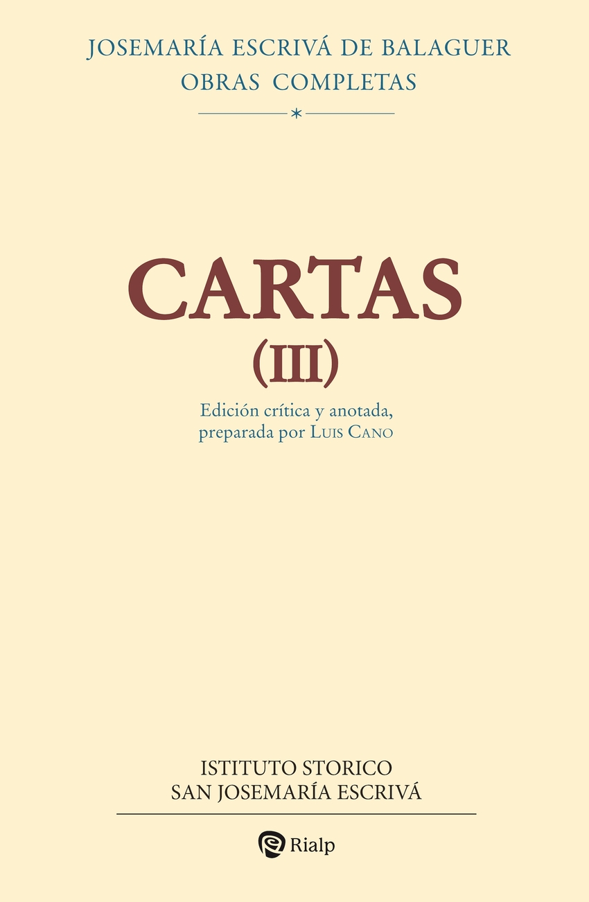 Cartas III (Edici�n cr�tico-hist�rica)