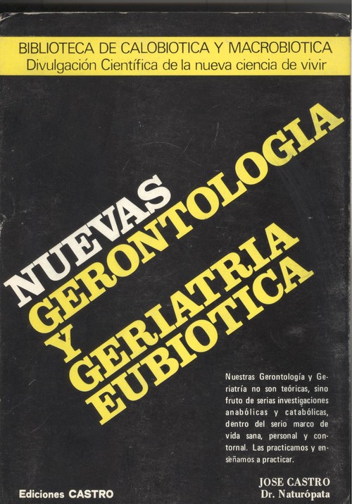 NUEVAS GERONTOLOGIA Y GERIATRIA EUBIOTICAS