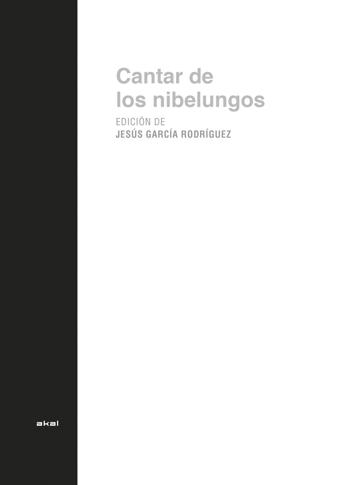 Cantar de los nibelungos - García Rodríguez, Jesús